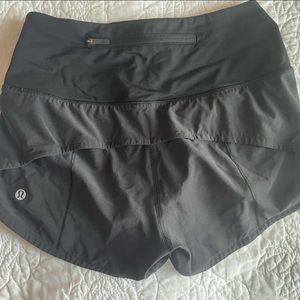Lululemon Speed Up Shorts. BLACK. High waist. 2.5 inch inseam